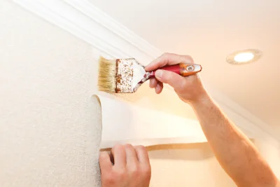 Pose de papier peint au Monteil-au-Vicomte — revêtements muraux et toiles de verre